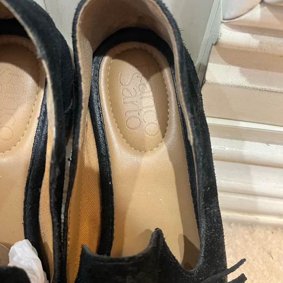 Franco SARTO Leather Flats Shoes with Tassels Size 6.5M - Picture 2 of 5